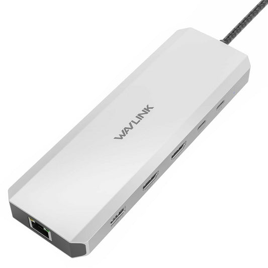 WAVLINK UMD309 10 in 1 USB-C Hub Dual HD 100W PD 10Gbps USB-A USB-C Docking Station