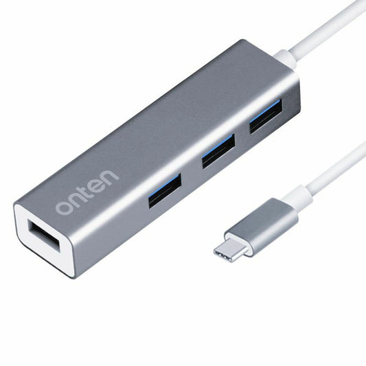 ONTEN 9596 4 Ports USB 3.0 Expansion Hub 5Gbps Data Transfer Type C to USB Splitter