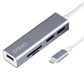 ONTEN 9597 Type C to USB 3.0 Hub 5 In 1 Aluminum Alloy Expansion Dock SD TF Card Reader