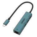 ONTEN 95226 Type-C to RJ45 + 3xUSB2.0 Ethernet Adapter USB Hub 4 in 1 Docking Station