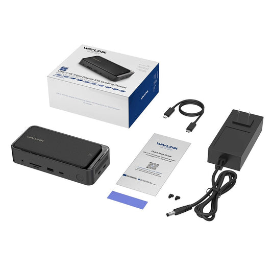 WAVLINK UMD23M 13 In 1 USB C Hub with 10Gbps M.2 Pcie / SATA SSD Enclosure Docking Station for Laptop Tablet