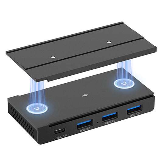 HST-3A1C USB Hub 3 x USB3.0 + Type-C Splitter Adapter Magnetic Rail Expansion Dock