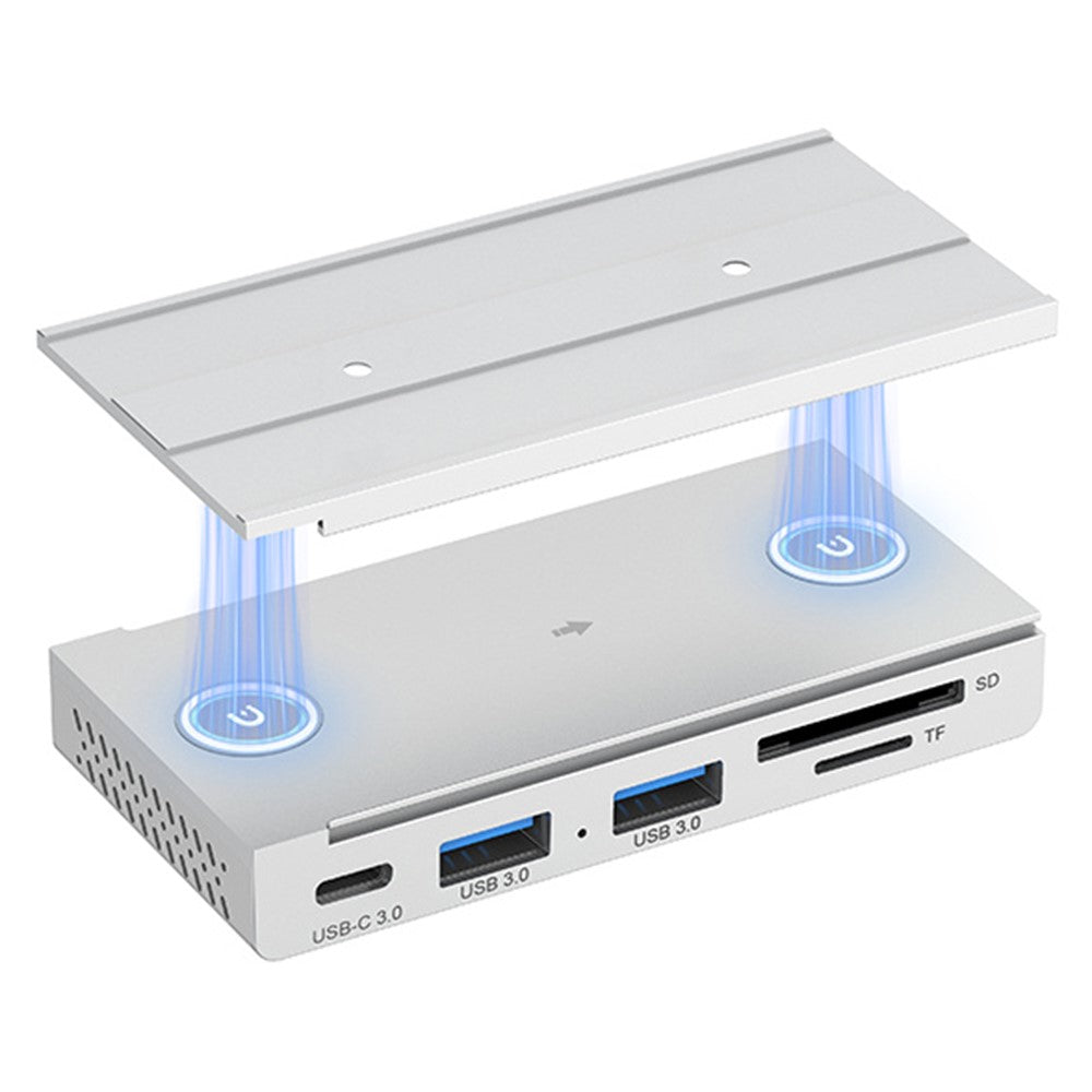 HST-2A1CTS USB Hub Magnetic Rail Expansion Dock 2 x USB3.0 + Type-C + SD TF Card Reader