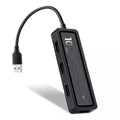 HU-002 USB Hub 6-Port Adapter 10Gbps High Speed Transfer with 4xUSB 3.2 Ports and 2 Card Reader Slots for Computers