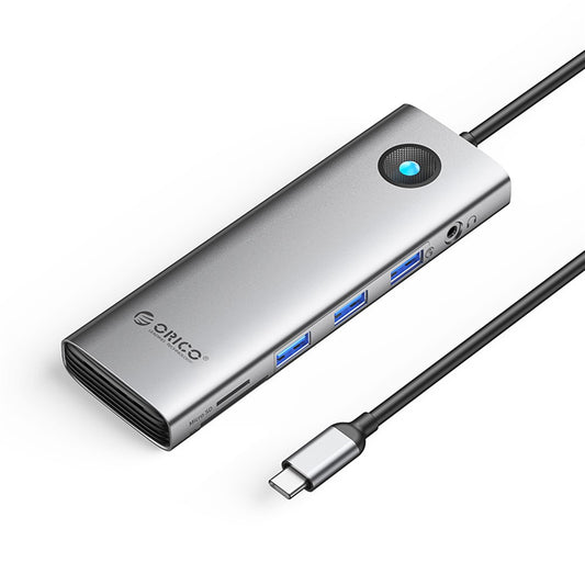 ORICO PW11-10P 10 in 1 Docking Station HD+VGA+SD / TF+3.5mm Audio PD 100W Charging Multifunctional Type-C Hub
