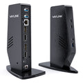WAVLINK UG69PD5 USB 3.0 and USB-C Dual 4K Display Docking Station with DisplayPort and HD 60Hz Monitor Adapter