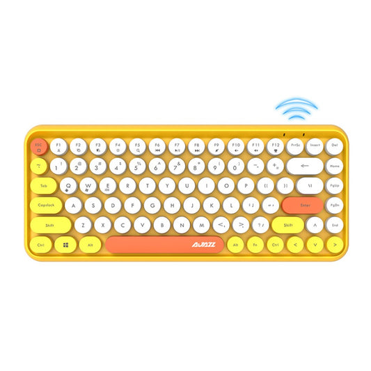 AJAZZ 308I Wireless Bluetooth-compatible Keyboard Mini Portable 84-Key Keyboard