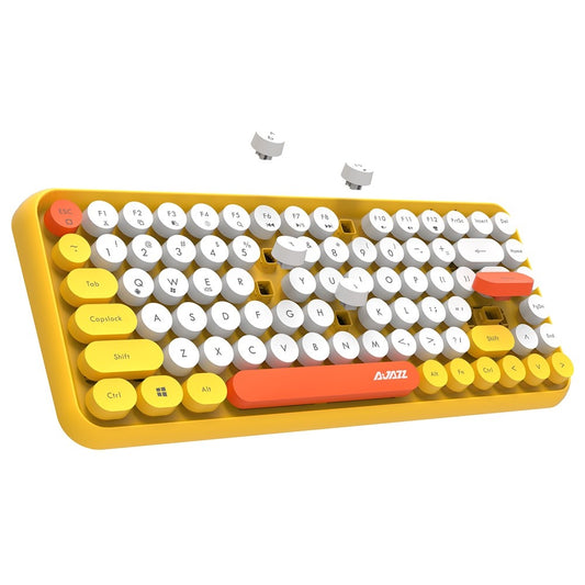 AJAZZ 308I Wireless Bluetooth-compatible Keyboard Mini Portable 84-Key Keyboard