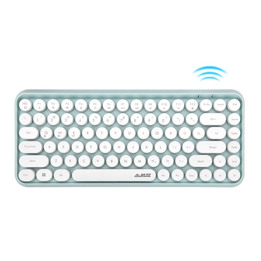 AJAZZ 308I Wireless Bluetooth-compatible Keyboard Retro Round Keycap 84-Key Keyboard
