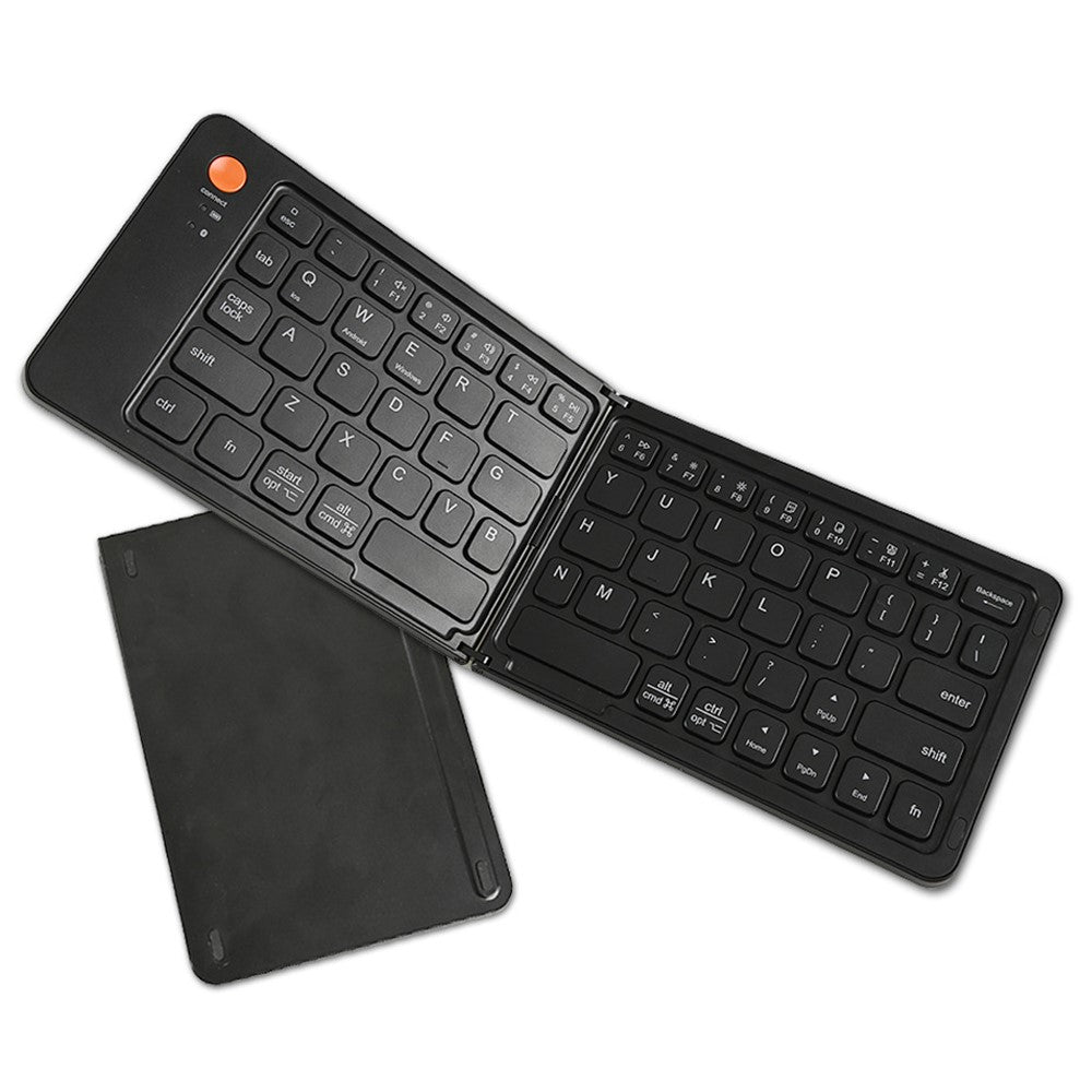 B203 Portable Bi-fold Bluetooth-compatible Keyboard Universal Laptop Tablet Phone Wireless Keyboard