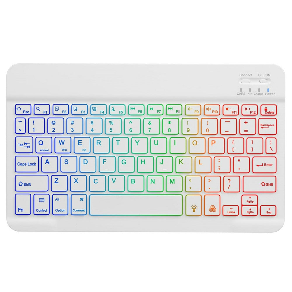 RGB-030 RGB Colorful Backlight 10-inch Wireless Bluetooth-compatible Keyboard