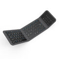 BK19 Mini Bluetooth-Compatible Keyboard Ultra Thin Portable Wireless Tri-Fold Keypad with Touchpad