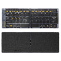 F69 Portable Bluetooth-Compatible Keyboard Transparent Design Two-Fold Keypad for Android / Windows / Ios