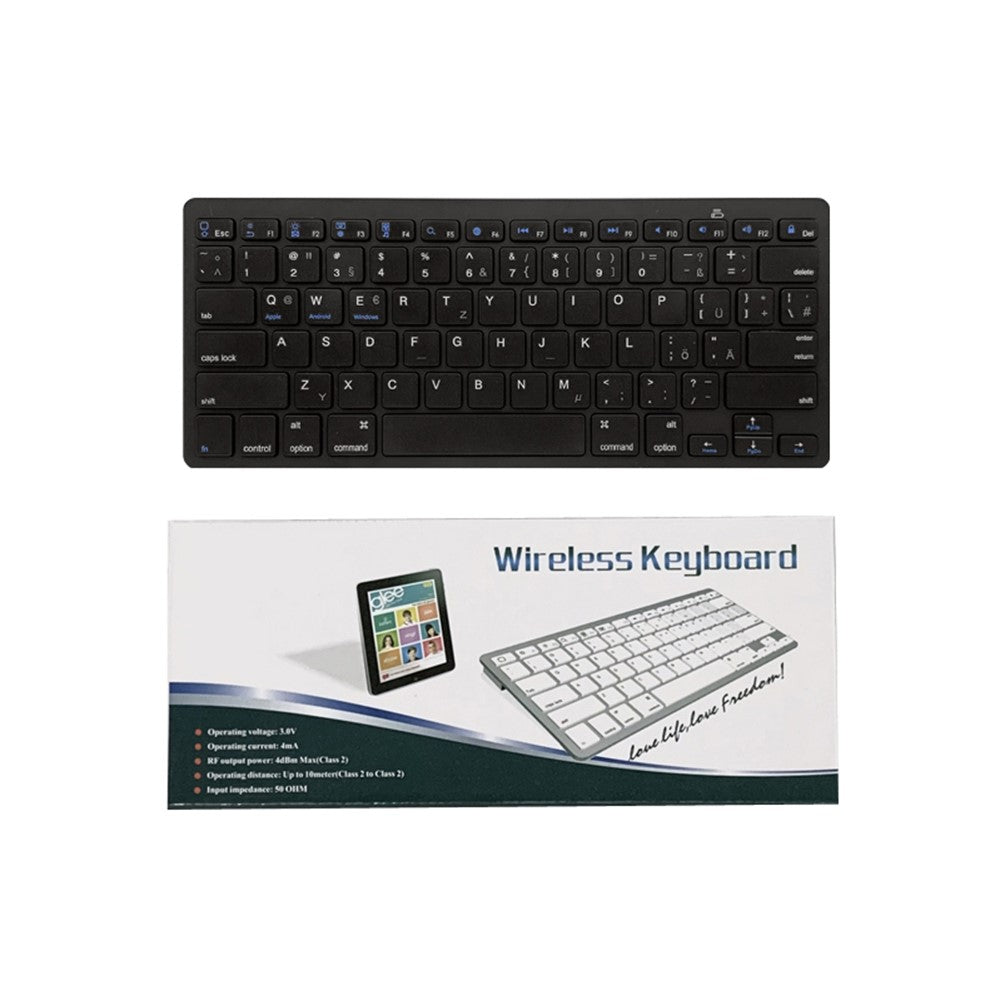 X5 Lightweight Ultra-thin Bluetooth-compatible Keyboard Portable Wireless Keyboard for Apple/Android OS (German)
