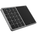BT-14 Bluetooth-compatible / 2.4G Wireless Mini Numeric Keyboard Computer Laptop Keypad with Touchpad