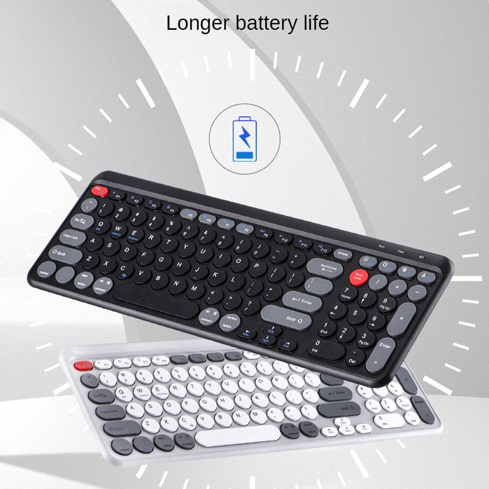 A202 Bluetooth-compatible Laptop Keyboard Portable Wireless 2.4G Keyboard Number Keypad for Windows / 8-Pin / Android