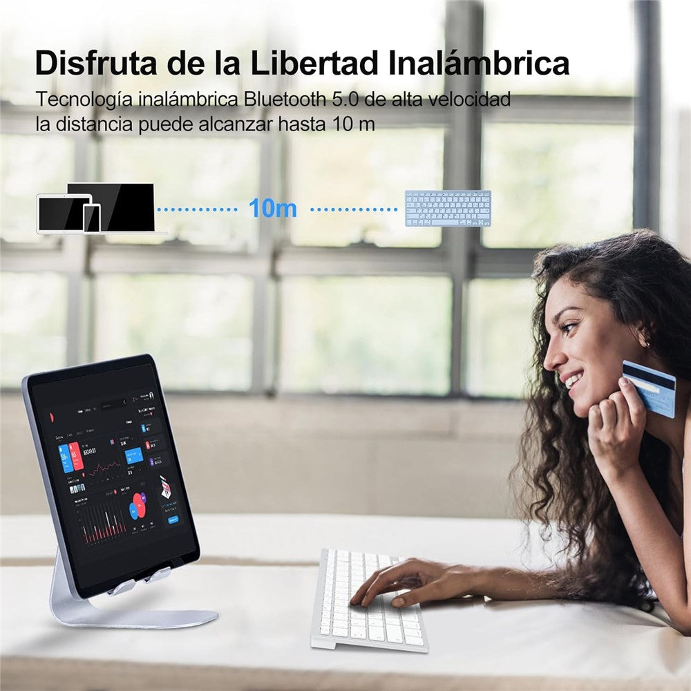 X5 (SP) Spanish Universal Wireless Bluetooth-compatible Keyboard for Smart Phone / Tablet