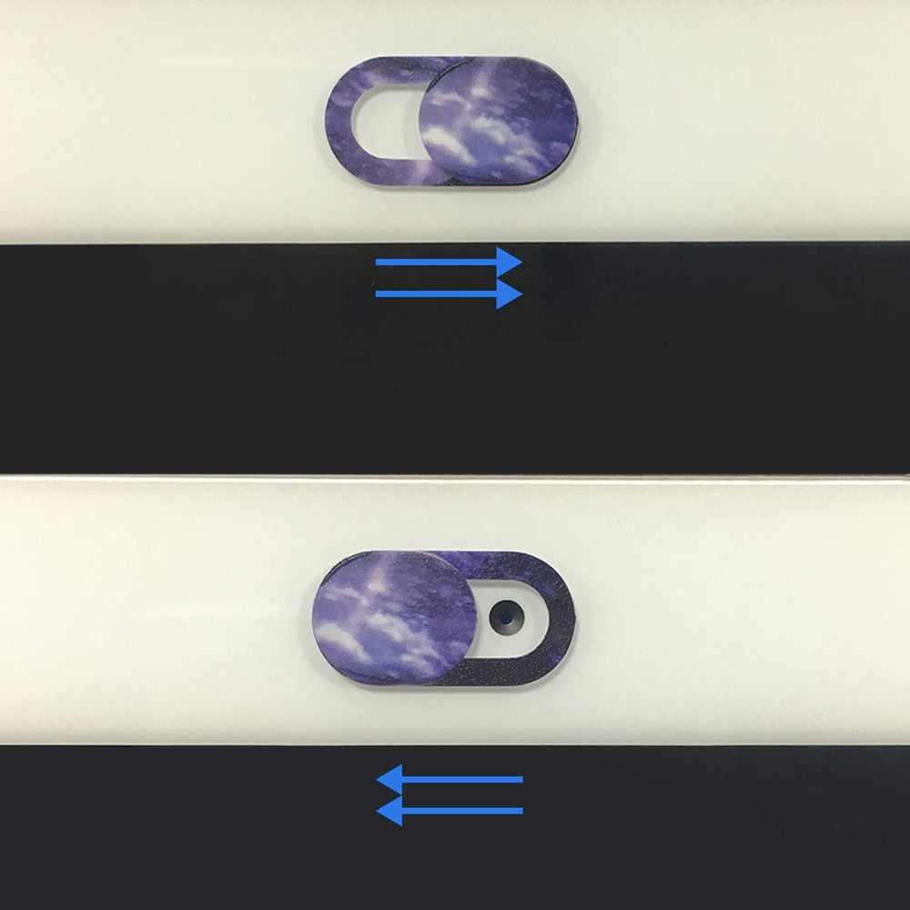 5Pcs / Set Starry Sky Pattern + 1Pc Floral Pattern Webcam Cover Anti-spy Laptop Tablet Camera Slider Privacy Protection Sticker