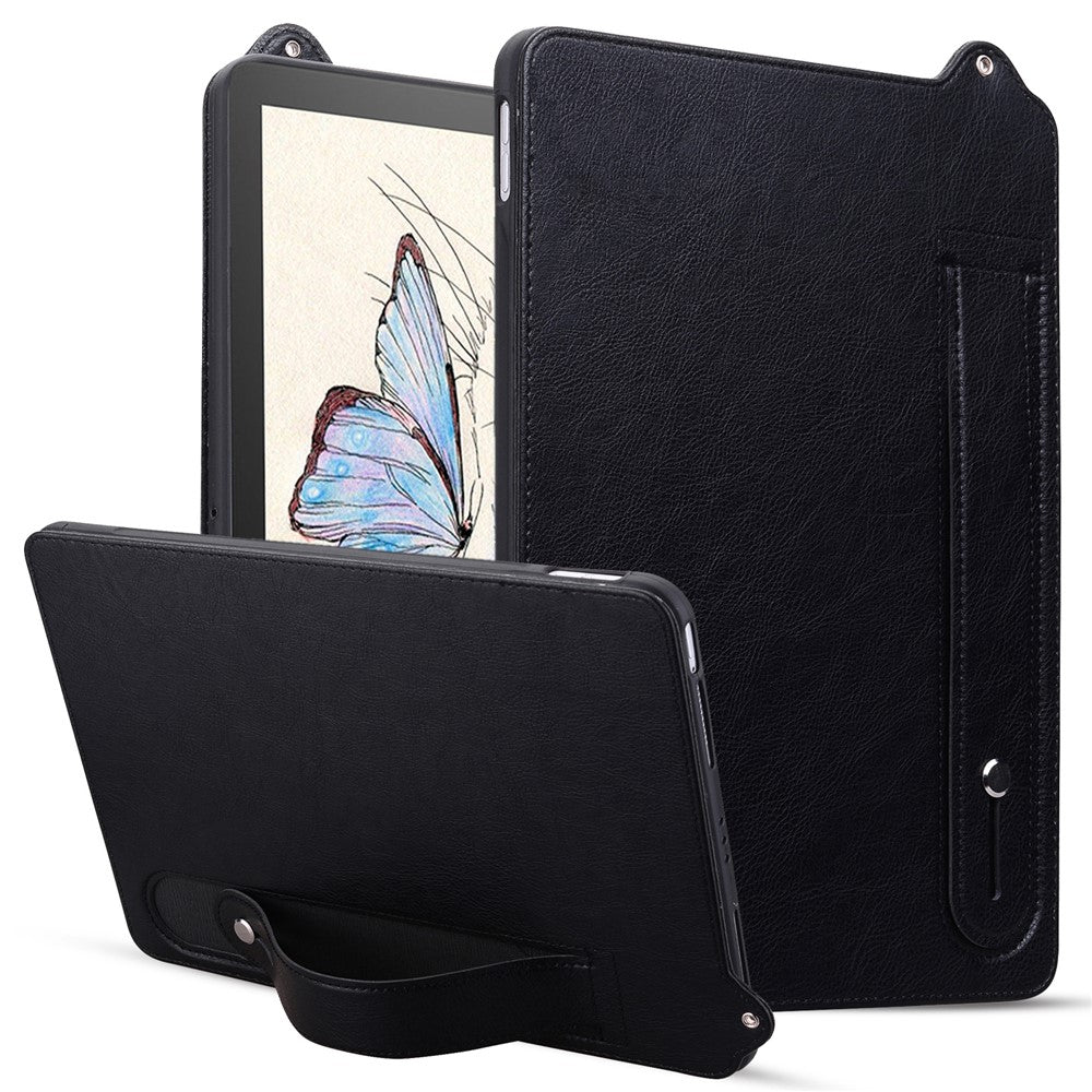 For Amazon Kindle 6" (2022) Case Hand Strap Kickstand Leather Tablet Cover