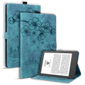 For Amazon Kindle Paperwhite (2024) Case Flip Stand Leather Tablet Cover Cherry Blossom Cat Imprinted