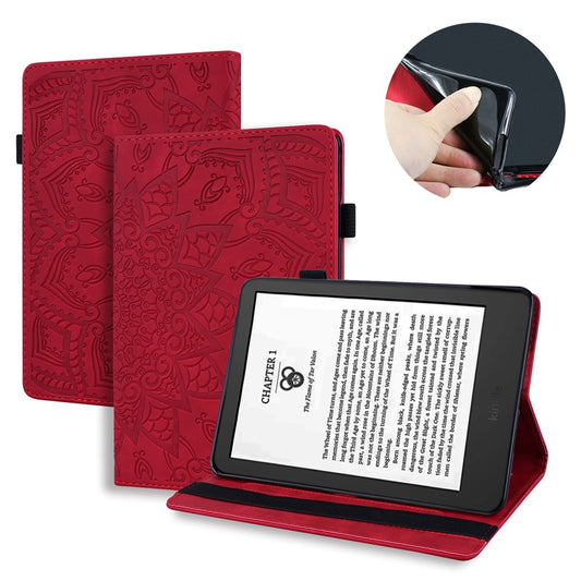 For Amazon Kindle Paperwhite (2024) Case Flower Pattern Leather Tablet  Cover