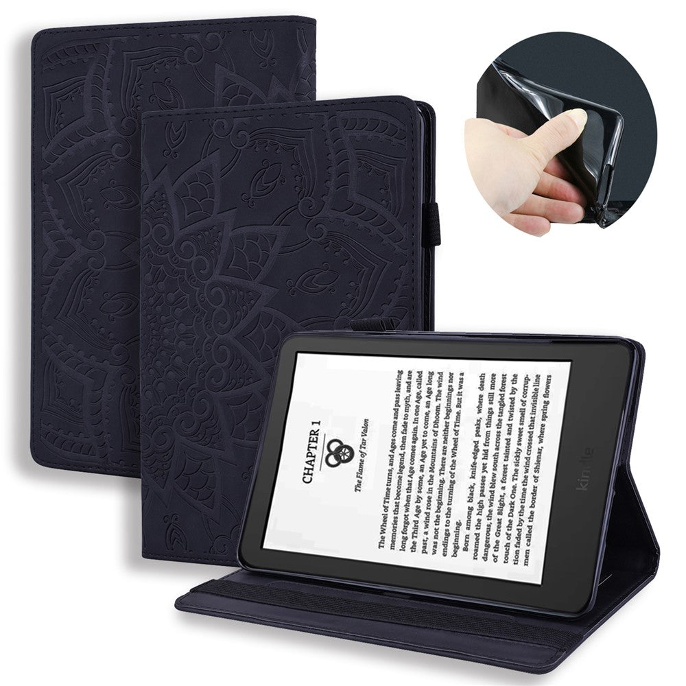 For Amazon Kindle Paperwhite (2024) Case Flower Pattern Leather Tablet  Cover
