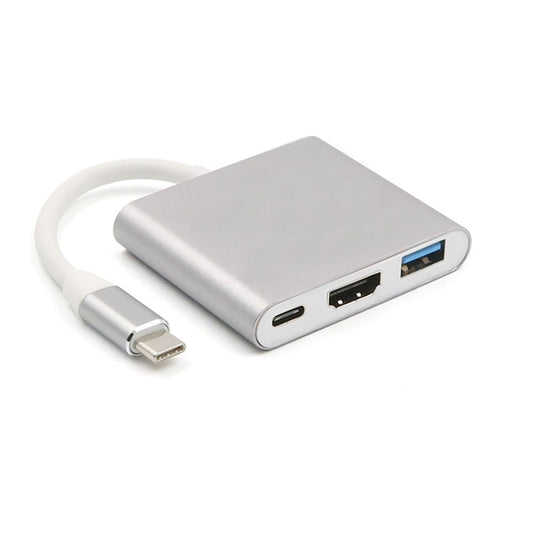 T536 3 in 1 Type C to HDMI USB 3.0 Multiport Cable Converter Adapter for Samsung Huawei MacBook