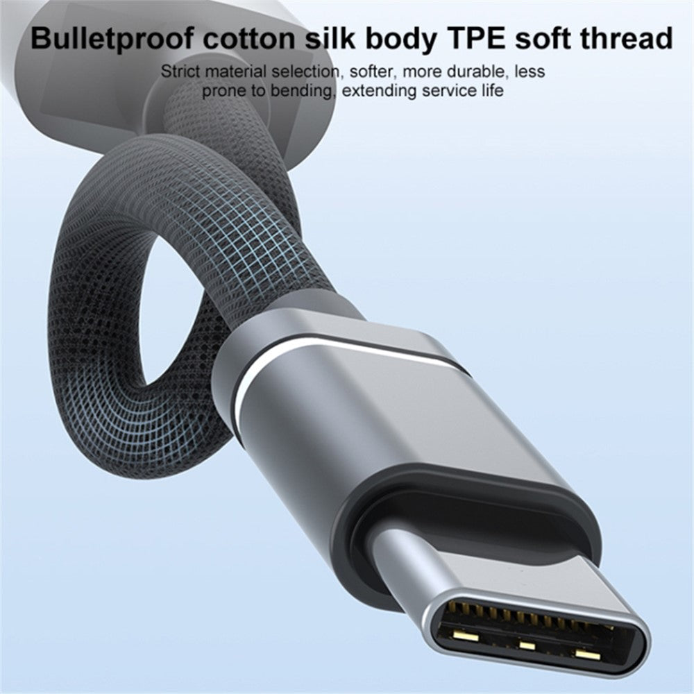 5-in-1 USB Hub Type-C to Type-C Charging + Type-C Data + 2 x USB2.0 + 3.5mm Headphone Jack Adapter