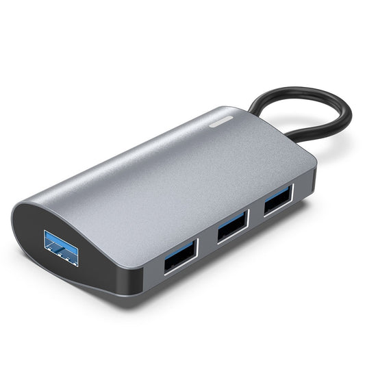 2395-0430 USB-C Hub with 4 USB 3.0 Ports 5Gbps Data Transfer Aluminum Alloy Docking Station