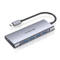 LENTION C31 USB-C to 4 USB-A 3.0 + 1 PD Port Adapter Laptop Aluminum Alloy USB Hub