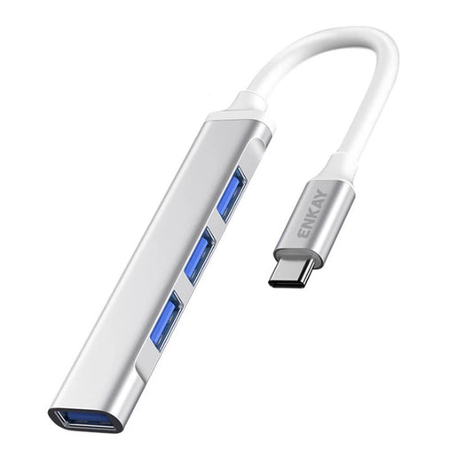 ENKAY HAT PRINCE ENK-AT114 Multi-Port Hub Adapter 4 in 1 USB3.0 Extender Type-C Docking Station with USB3.0 + 3 USB2.0