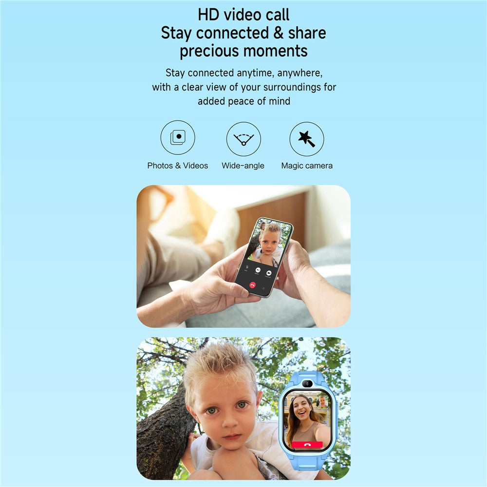 D19 2.0 Inch 4G Kids Smart Watch SOS Call 2GB RAM 16GB ROM GPS Tracker (Europe  /  Asia  /  Africa Version)