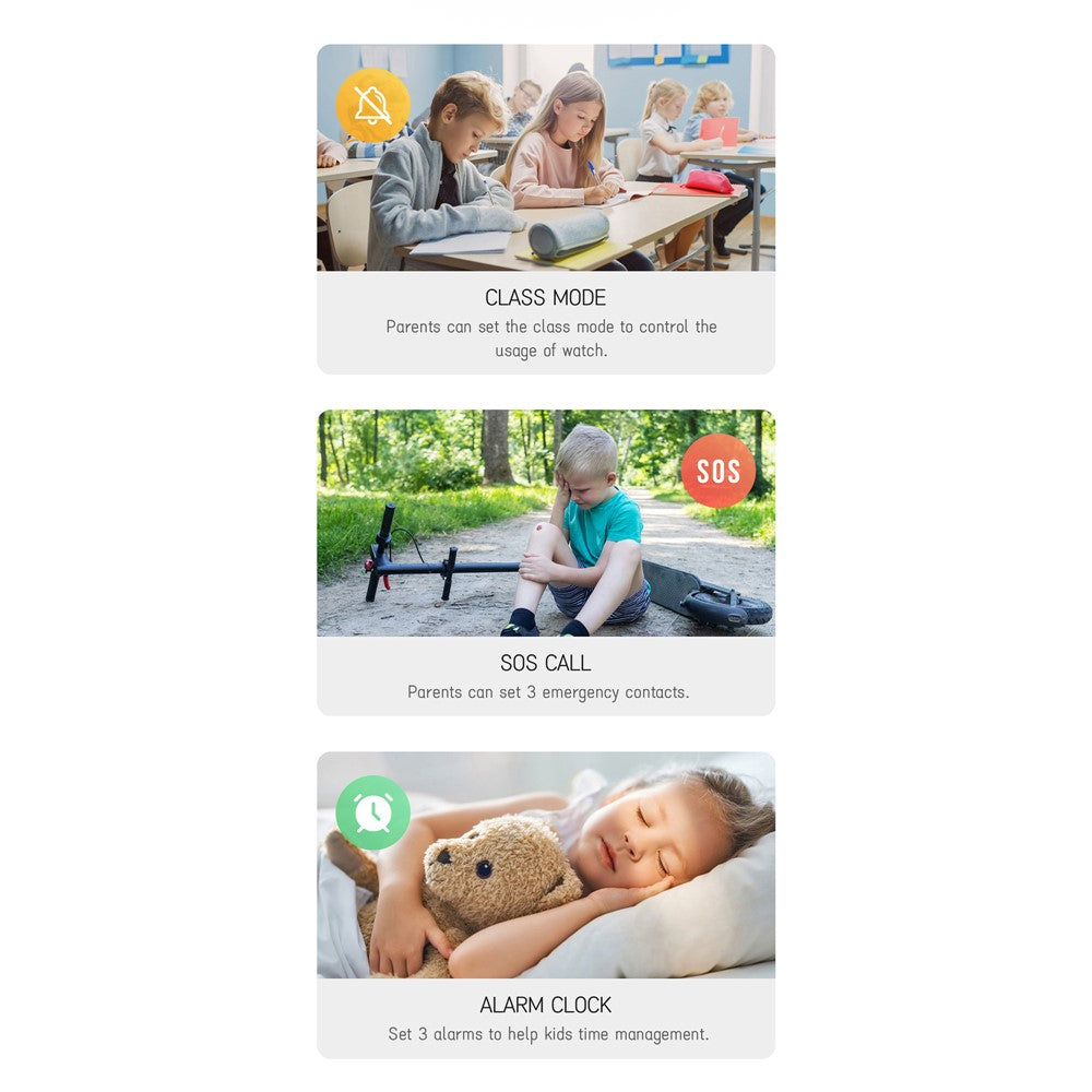 D19 2.0 Inch 4G Kids Smart Watch SOS Call 2GB RAM 16GB ROM GPS Tracker (Europe  /  Asia  /  Africa Version)