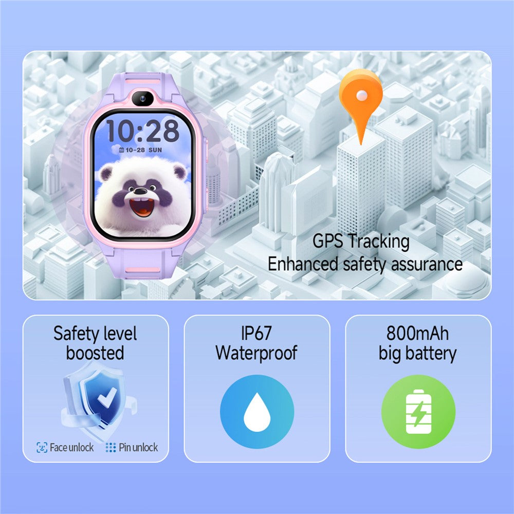 D19 2.0 Inch 4G Kids Smart Watch SOS Call 2GB RAM 16GB ROM GPS Tracker (Europe  /  Asia  /  Africa Version)