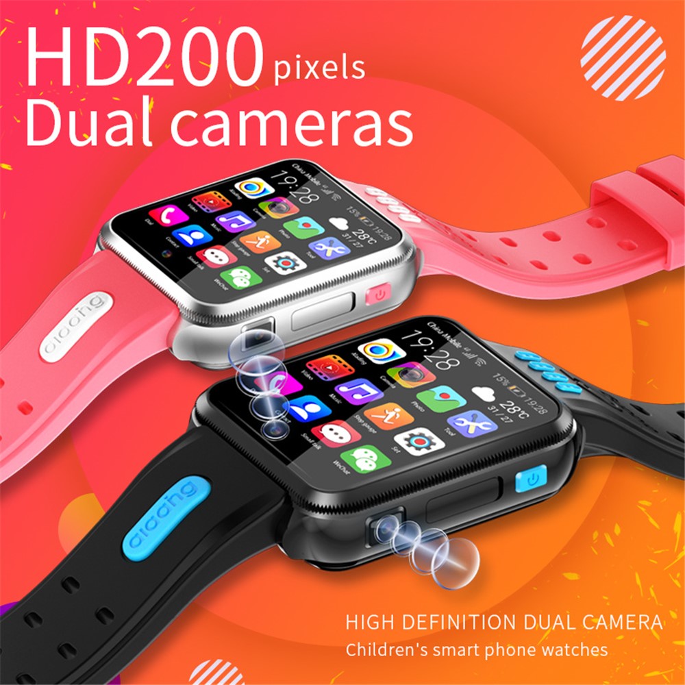 H1PRO 1.83" Large Screen Smart Phone Watch 4G Dual Camera Kids Watch 2+16G