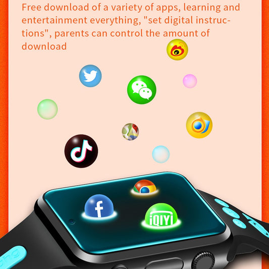 W5PRO Dual Camera Kids Watch 2+16G Waterproof 1.83 inch IPS 4G Smart Phone Watch