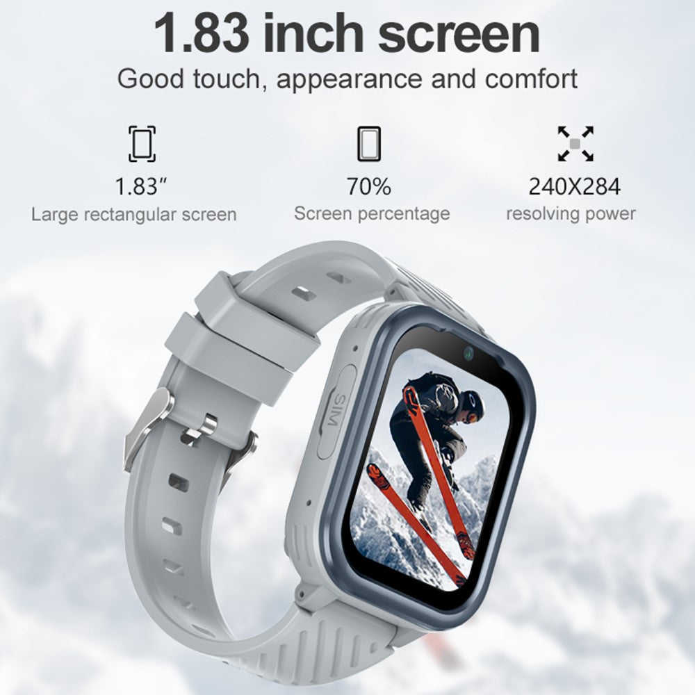 D39 Children GPS Tracker Watch Video Call 1.83-Inch Screen Android 8.1 Kids Phone Smart Watch