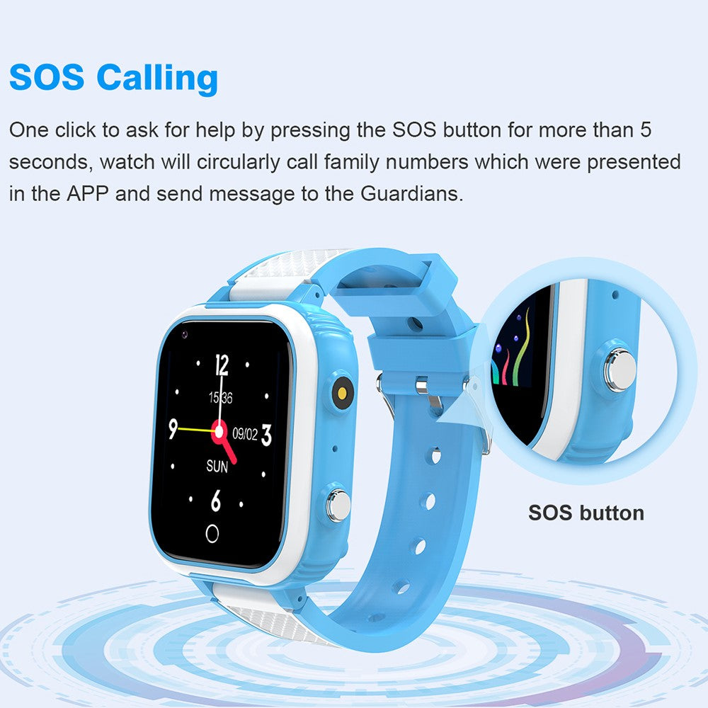 DH9S 1.4-inch Kids 4G Smart Watch Video Calling SOS GPS Positioning Camera Watch, European Version