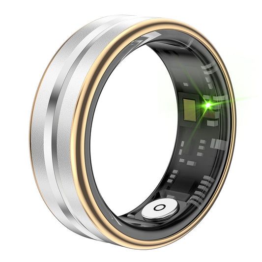 SR03 Ultra Thin Multi-Function Health Monitoring Smart Ring with Charging Case, Style B