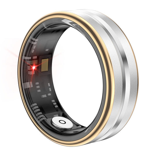 SR03 Ultra Thin Multi-Function Health Monitoring Smart Ring with Charging Case, Style B