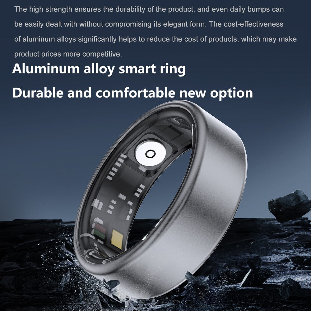 SR06 Aluminum Alloy Smart Ring Bluetooth-compatible Finger Health Tracker