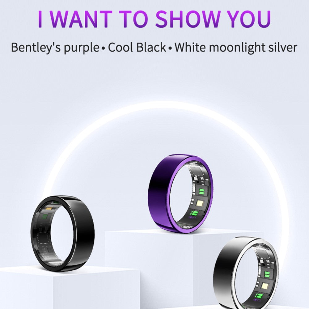 PX01 Bluetooth-compatible Sleep Health Monitoring Smart Ring Multifunction Finger Ring with Charging Base