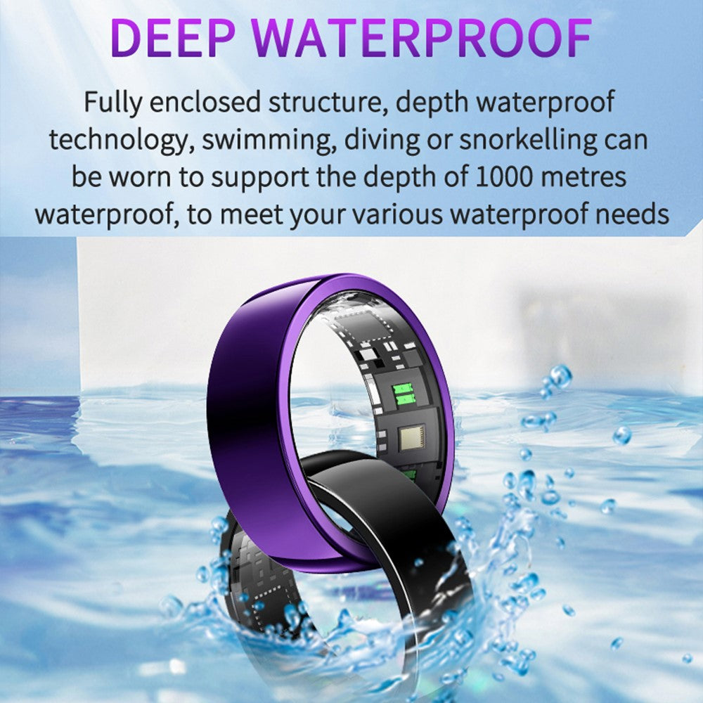 PX01 Bluetooth-compatible Sleep Health Monitoring Smart Ring Multifunction Finger Ring with Charging Base