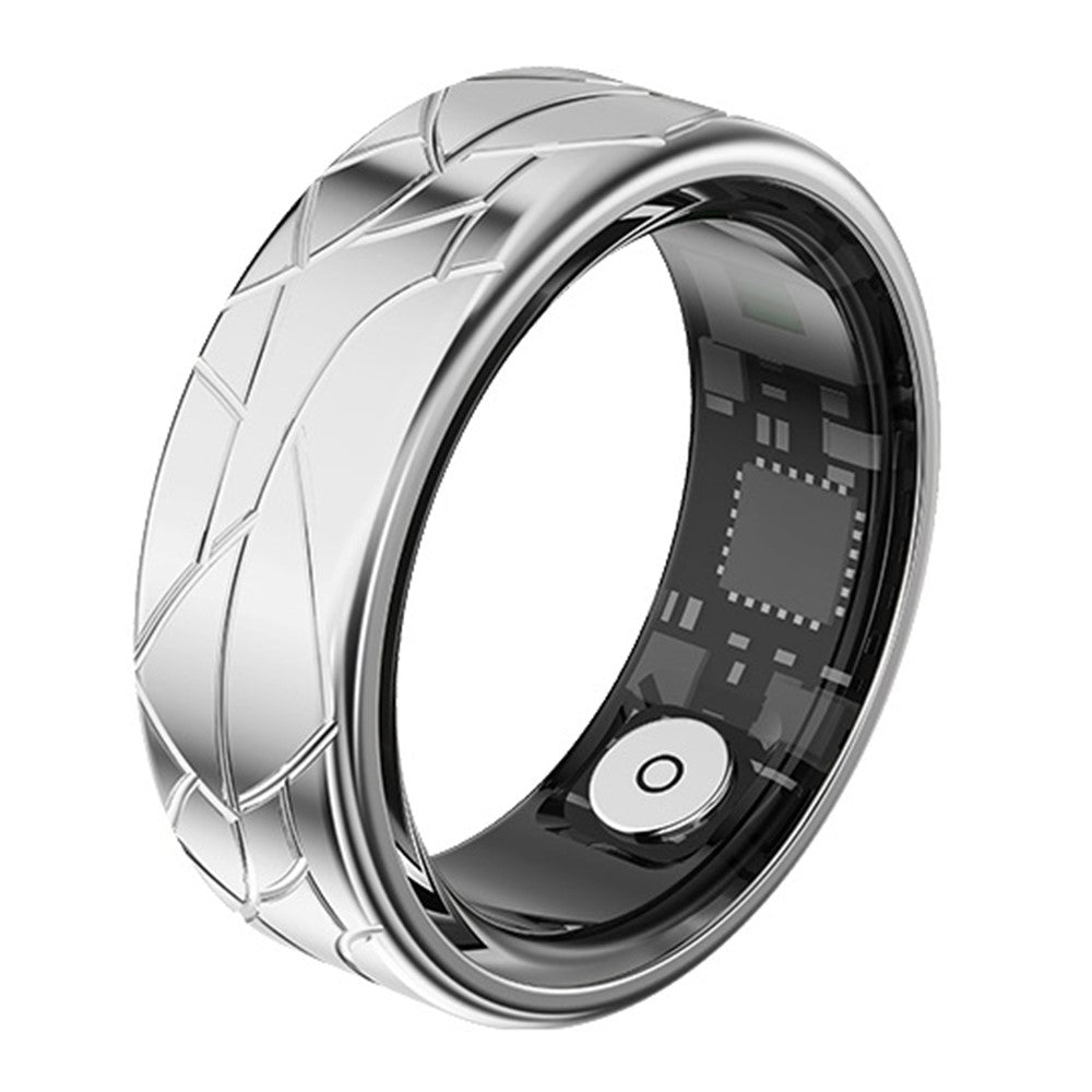 PX02 Crack Design Multi-function Health Monitoring Smart Ring with Magnetic Charging Cable