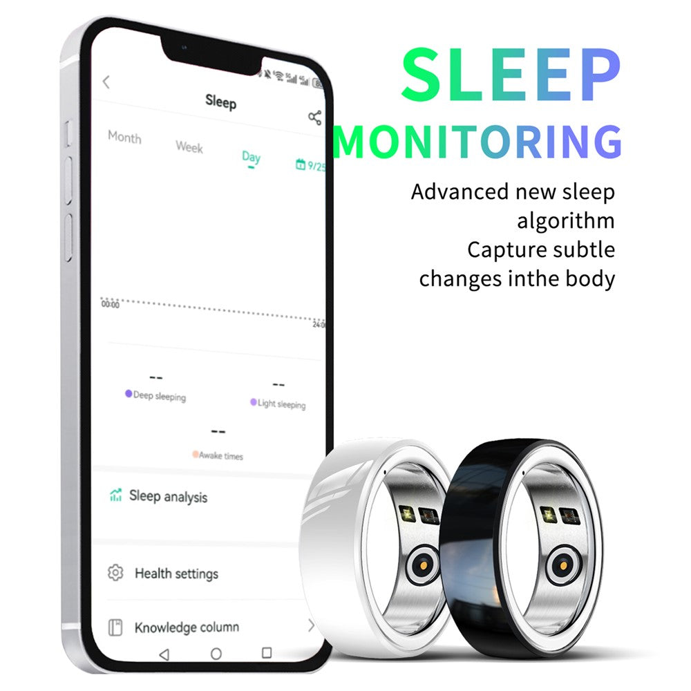R8 Multi-Function Smart Ring Sleep Heart Rate Blood Oxygen Monitoring Finger Ring