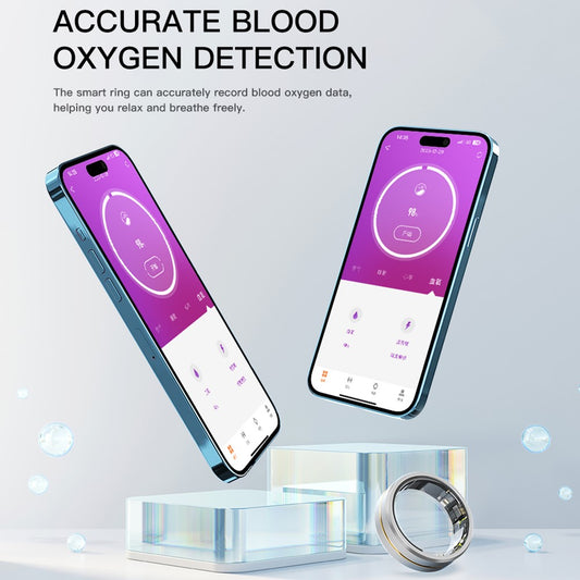 SR2 Smart Ring IP67 Waterproof Health Monitoring Finger Ring with Charging Case