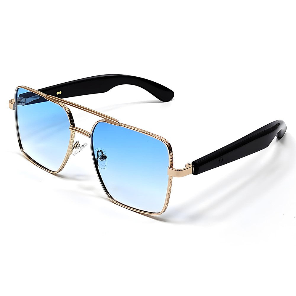 GT30 Smart Audio Glasses Hall Automatic Switch Metal Spring Hinge Stainless Steel Frame Sunglasses