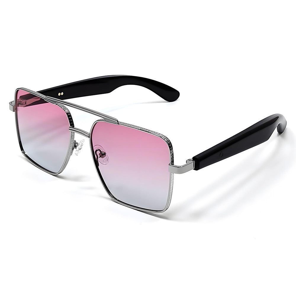 GT30 Smart Audio Glasses Hall Automatic Switch Metal Spring Hinge Stainless Steel Frame Sunglasses