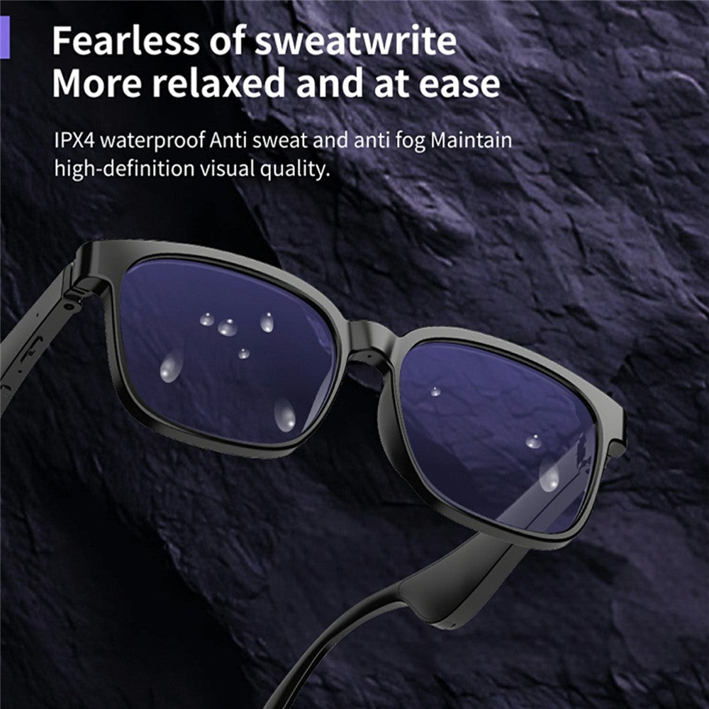 J20E Smart Glasses with Microphone Music Playback Voice Assistant Enabled IPX4 Waterproof