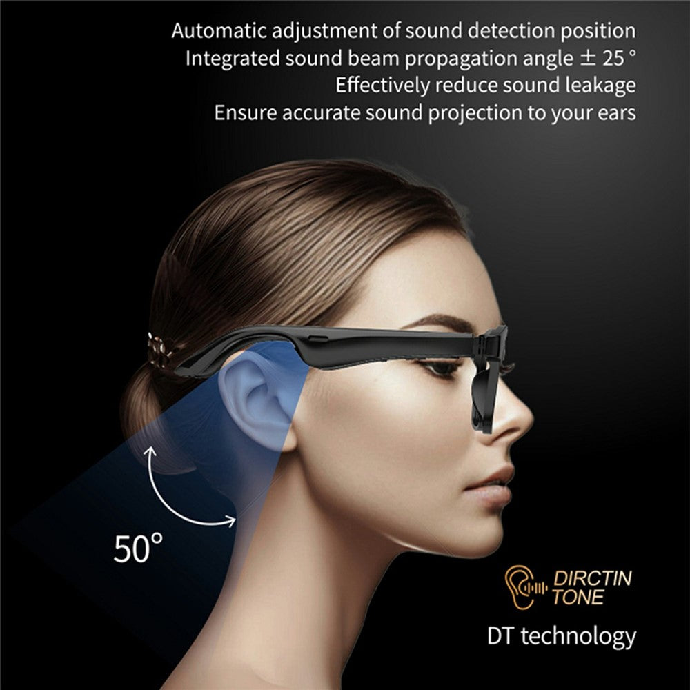 J20E Smart Glasses with Microphone Music Playback Voice Assistant Enabled IPX4 Waterproof